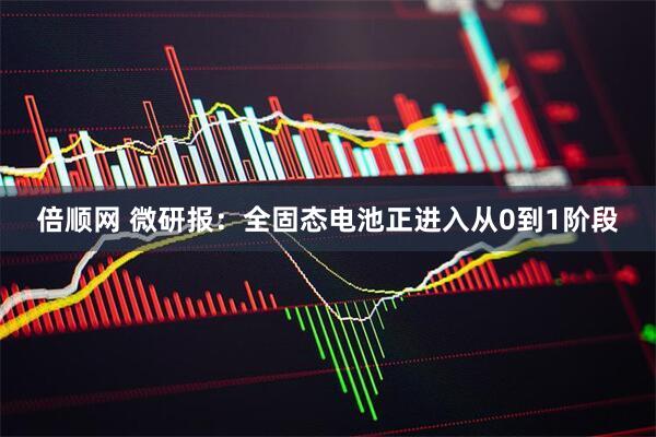 倍顺网 微研报：全固态电池正进入从0到1阶段