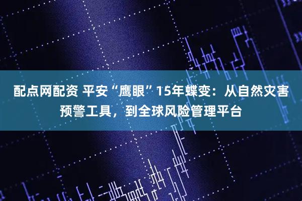 配点网配资 平安“鹰眼”15年蝶变：从自然灾害预警工具，到全球风险管理平台